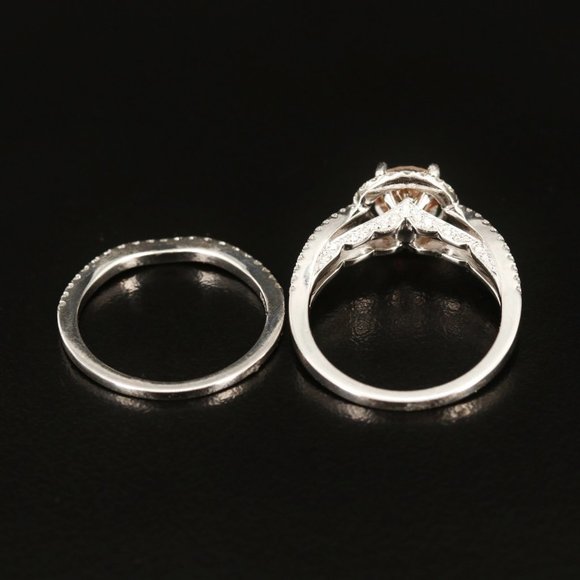 $9500 / Natalie K Engagement Set / 2 CT Diamond / Center Diamond 1.25 CT / 14K - Picture 5 of 7